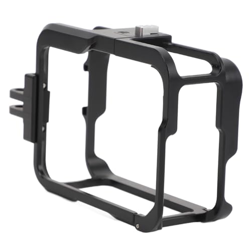 Gabbia per Action Camera in Lega di con Doppio Supporto per Fredda per Telaio Protettivo per Fotocamera Sportiva in Metallo a Sgancio Rapido per Ace Colore alluminio