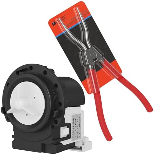 Washer Drain Pump Motor for LG Front Load Washer, Replaces 4681EA2001T 4681EA1007G 4681EA2001D, Includes 11 Outer Inner Tub Spring Expansion Tool, Fixes OE Error Code