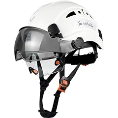 01-White Helmet With Clear & Tinted Visor