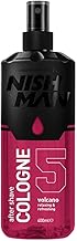Nish Man After Shave Cologne Volcano – Nishman Relaxing Refreshing After Shaving Spray Lotion Kolonya for Men – Contains Orange Blossom, Lemon, Heliotrope and Amber Fragrance 400ml (Volcano)
