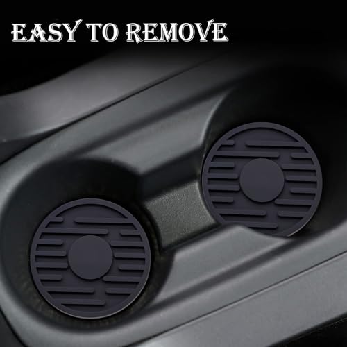 Inserto para portavasos de auto 2 piezas negro miniatura 6