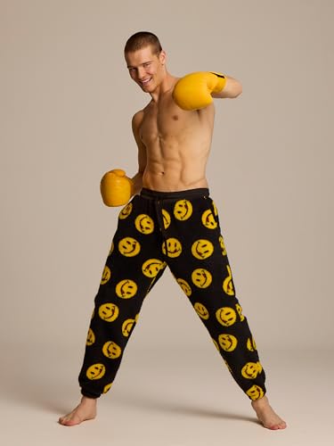 JOE BOXER Cozy Sherpa Men's Pajama Pants, Jogger PJ With Pockets for Lounging2