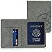 Produktbild kwmobile Reisepass Hülle mit Kartenfächern - Kunstleder Ausweishülle Passhülle Kartenetui Tasche - Reisepasshülle in Grau