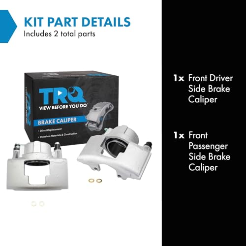 Image of TRQ Front Brake Caliper Set Compatible with 88-02 Chevrolet 94-99 Dodge GMC