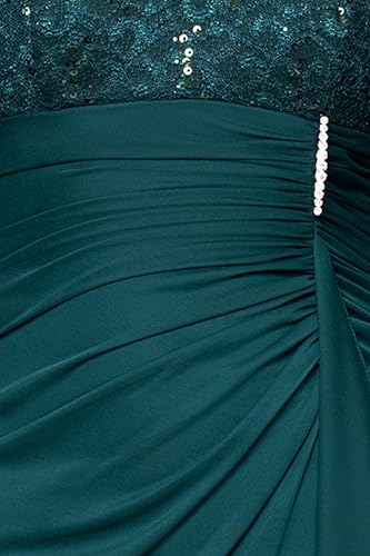 Image of Betsy & Adam Women's Cape Sleeve High Neck Bodycon Knee Length Dress with Cutout