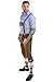 Men's Oktoberfest Lederhosen - Original German Knee Breeches Leather Trouser