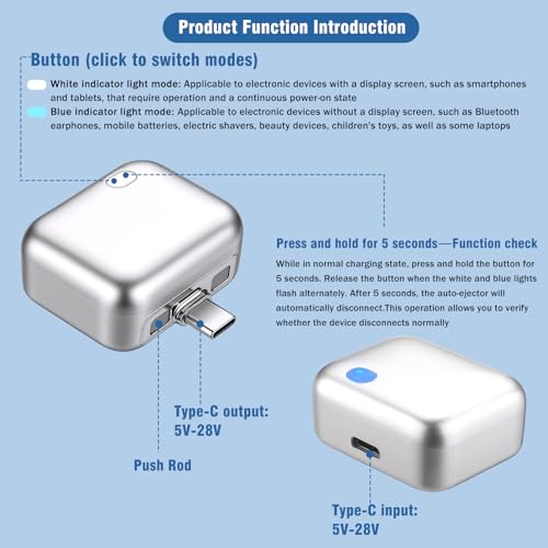 Image of FEEKI [Full Charge Disconnector] AI Auto Cut Power & Unplug on Full Charge, PD 100W Fast Charging, Applicable to Various Electronic Devices Such as for iPhone /Android /Earphones