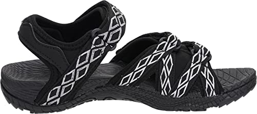 Image of WHITIN Women's Hiking Sandals with Arch Support for Outdoor Adventure C51 | Supportive Footbed with Cushioned Comfort, Breathable Open-Toe Structure, Adjustable 3-Strap Design for a Personalized Fit