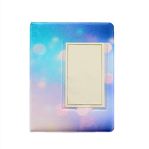 64 Pochettes Mini Album Photos 3 Pouces Film Album(Bleu)