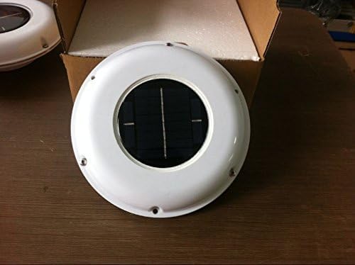 Ventilador Solar Automático para Techo, Extractor de Aire con Panel Solar, Flujo Máximo 11.6 cfm, Ideal para Barcos, Caravanas, Invernaderos y Cocinas (blanco) miniatura 2