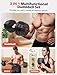 UKEEP Adjustable Dumbbell Set, 55/70/90lbs Free Weight Set with Connector, 3 in1 Dumbbells Set Used as Dumbbell/Barbell/Kettlebell, Fitness Exercises for Home Gym Suitable Men/Women