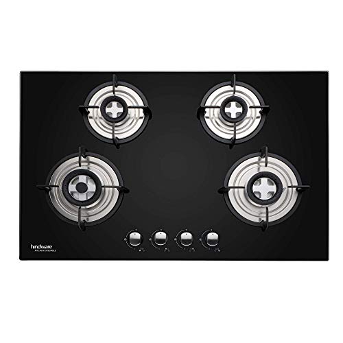 Hindware Verona 4 Burner Hob Cooktop, 80Cm, Black - Glass Ceramic - Image 3