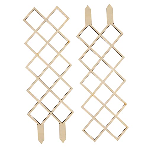 BESPORTBLE 2stücke Holz-rankhilfe Pflanzenklettergestell Robust Und Wetterfest Gartengitter Für Kletterpflanzen Zimmerpflanzen Pflanzstütze Zur Kletterpflanzenförderung Und Pflanzenschutz