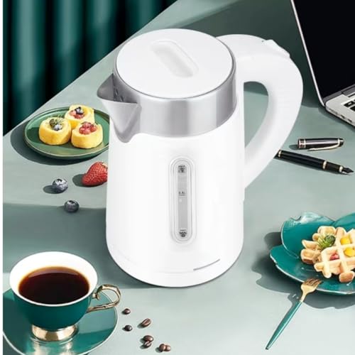 Hervidor eléctrico portátil 0.8L de acero inoxidable blanco miniatura 5
