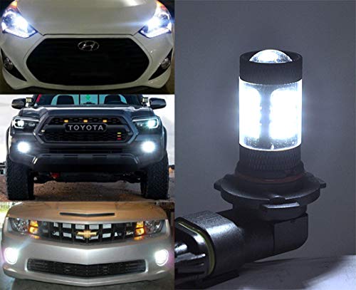 Icbeamer Xenon White H7 12V 57 4014-Smds Led High Beam/Fog Light Daytime Running (Drl) Light Kits 6000 Lumens [Pack Of 2 Pcs] #TOP3