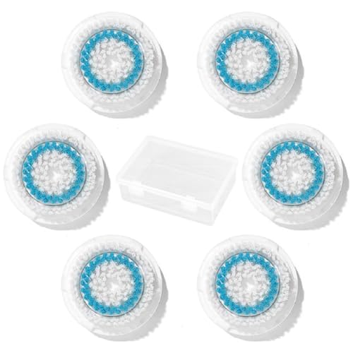 4 piezas/6 piezas de repuesto de cabezal de cepillo Clarisonic Mia, herramientas de repuesto de cabezal de cepillo Clarisonic Mia con caja de almacenamiento, cabezales de repuesto de cepillo facial
