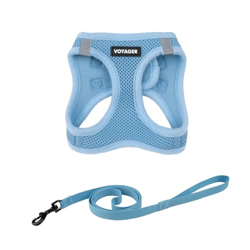 Voyager Step-in Air Cat Leash Harness Set – Baby Blue, XXS
