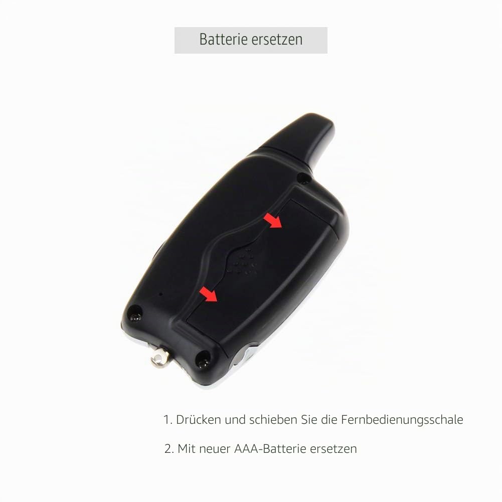 Easyguard EM209 2-Wege-Motorrad-Alarmanlage mit Fernbedienung Motorstart-Mikrowellensensor, farbiges LCD-Pager-Display, Stoßsensor, Näherungssensor inklusive Universalversion 12 V Gleichstrom