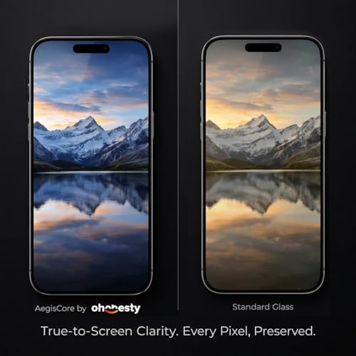 Image of UNBREAKcable iPhone 17 /17 Pro / 16 Pro Tempered Glass Screen Protector Guard (2 Pack) | 9H Hardness | Anti-scratch and Bubble free | Crystal Clear | Case Friendly | Easy Install Kit