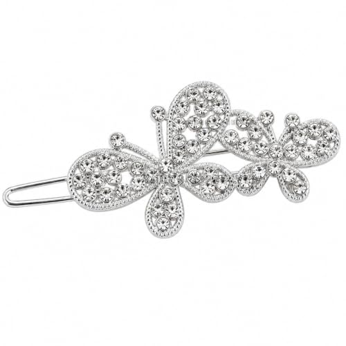 Image of Young & Forever Gift Special Fashion Celestial Stars Flower Butterfly Gold Plated Crystal Barrette Hair Clip /Pin Hair Accessories for women