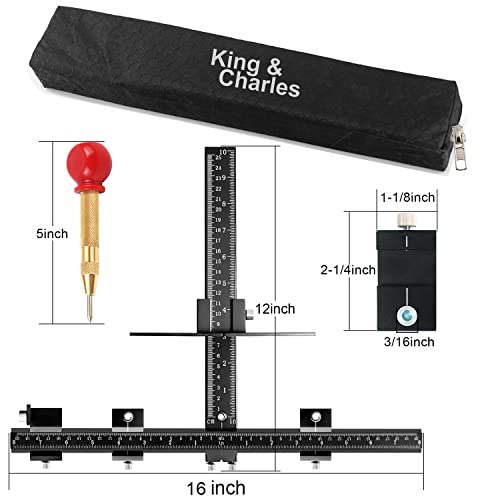 image for King&Charles Cabinet Hardware Jig, Aluminum Alloy Cabinet Handle Jig w