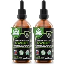 Zenmen Organic Sweet Wormwood Artemisia Annua Extract- Immune Support and Source of Antioxidants - 2 Bottles of 2.32 fl oz / 60ml, Vegan, Manufactured in The USA