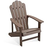 EFURDEN Adirondack Chair, Polystyrene, Weather Resistant & Durable Fire Pits Chair for Lawn and Gard