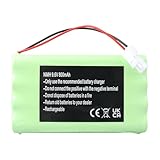 Batterie MXJFYY 9,6 V 800 mAh 2400720 pour Somfy M3 HR15/51, Moteur de Portail et de Porte de Garage, opérateur de Portail battant et Moteurs Freevia, GDK, SGA et SGS, Somfy Elixo 500 3S IO/GDK 3000