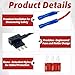 4 Pcs Micro 3 Fuse Tap, Add a Circuit Adapters, Expandable Blade Style 12V Fuse Holders, Wide Compatibility, Easy Installation, Complete Kit for Car Electronics
