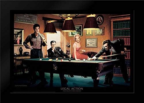 Legal Action 40x28 Modern Black Wood Framed Art Print by Consani, Chris