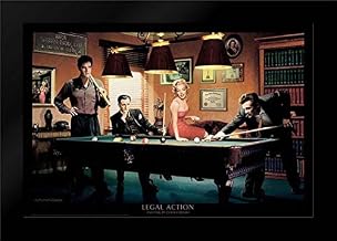 Legal Action 40x28 Modern Black Wood Framed Art Print by Consani, Chris
