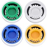 PAGOW 4 Pcs Flow Restrictor Set - 1.5/1.8/2.0/2.5 GPM Reducer, Water Limiter for Shower Head and Handheld (0.56x0.54x0.21inch)