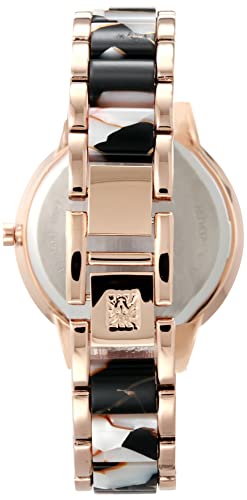 Anne Klein Women's Resin Bracelet Watch, Rose Gold/Multi #TOP2