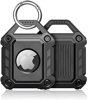 Sichy Waterproof Airtag Keychain Holder Case,Screw Full Cover Compatible with Apple Air Tag Tracker Key Ring Air Tags Protective Cover, TPU Case for Keys, Bags, Luggage and Pet Collar