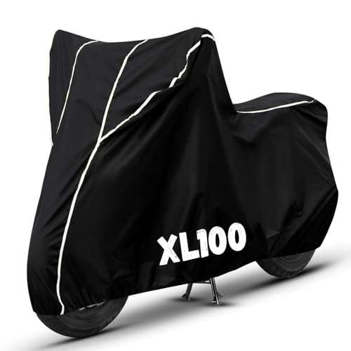 Image of Bike Cover for XL100 100% Waterproof, Dustproof & Scratch Resistant| Fully Bottom Elastic UV Resistant Heavy Duty Body Cover | All Weather Outdoor Use