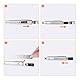 Amazon Basics Universalmesser mit automatischer Verriegelung, Zink-Legierung, 2er-Pack mit 20-teiligen zusätzlichen SK5-Klingen für präzises Schneiden, Silber