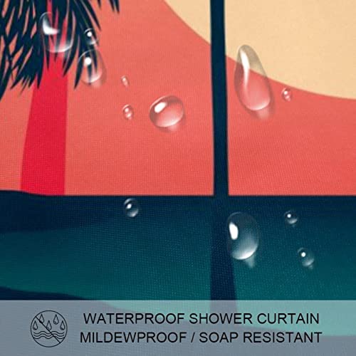 Rideau de douche de qualité supérieure lavable 152x183