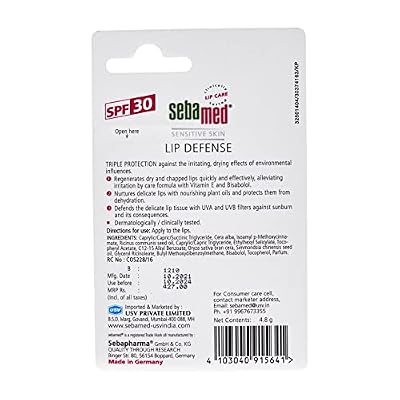 Sebamed Lip Defense Stick SPF 30 For Dry & Chapped Lips