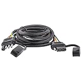 Oyviny 4 Pin Trailer Extension Cable 8 Feet, 4 Pin Flat Trailer Wire Extension Male&Female Connector