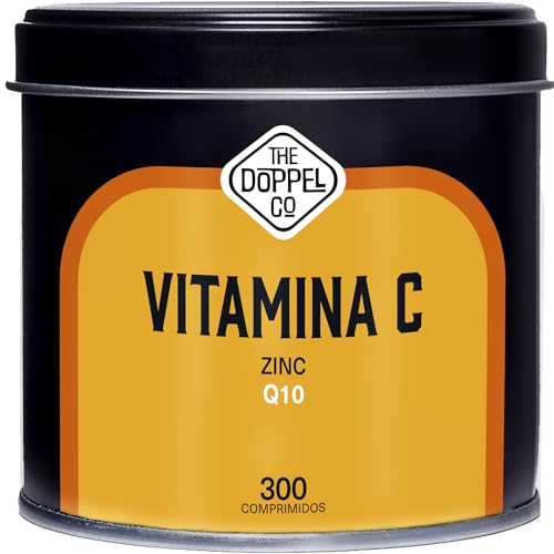 Vitamina C 1000 mg + 20 mg Zinc + 40 mg Q10 Por Dosis Diaria   300 comprimidos   Vitaminas para el Cansancio y Fatiga   Sistema inmunológico y defensas   Vitamina C Pura Altamente concentrada