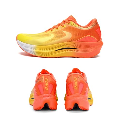 Image of Carbon Plate Marathon Running Racing Shoes Men Stable Support Shock-Relief Ultra-Light TPU Outsole Rebound Sneakers