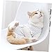Happyyami Pet Cat Suit for Abdominal Wounds Breathable and Comfortable Post-Operative Clothes for Cats Prevents Licking and Scratching for Surgery