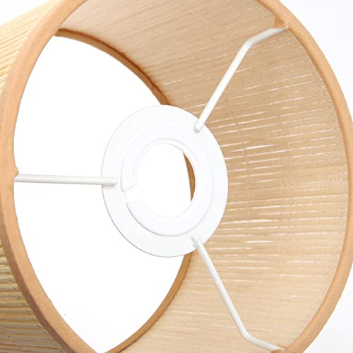 Image of Zerodeko Drum Lamp Shade Elegant Weave Design for Table and Floor Lamps Compatible Decor Accent for Living Room and Bedroom Lighting