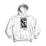 lepni.me Sweatshirt à Capuche Manches Longues Sortir des sentiers battus - vêtements pour motocyclistes, Citations de Motos (S Blanc Multicolore)