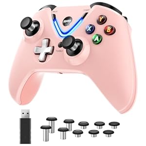 RALAN Wireless Xbox Controller mit Paddles Rosa