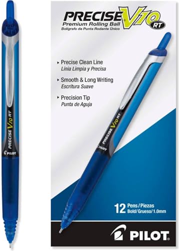 Bolígrafo Retráctil Pilot Precise V10RT Azul