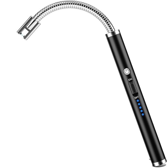 KriVat Metal Usb Electric Gas Lighter For Candles Kitchen Stove Lighter Rechargeable Lighter With Usb Cable Flameless Electronic Lighters For Kitchen (Electric Gas Lighter) (B0CTKXT1QK) Amazon Price History, Amazon Price Tracker