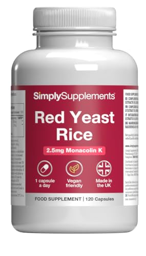 Red Yeast Rice | Traditional Fermented Extract | One-a-Day Capsule | Vegan & Vegetarian Friendly | 120 Capsules = 4 Months Supply | GMP-Certified & UK-Made