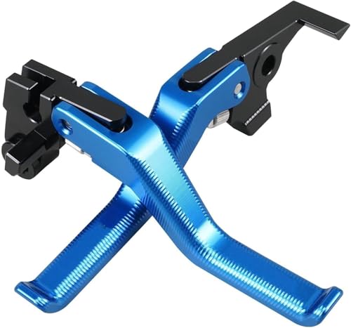Levier d'embrayage de frein moto T700 Shorty bleu en alu CNC rigide