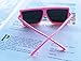 FOURCHEN Oversized Square Sunglasses for kids, Flat Top Fashion Shades sunglasses for girls and boys (full pink)